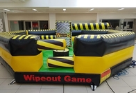 Juegos tóxicos de los deportes del Wipeout del total de la fusión de las carreras de obstáculos inflables