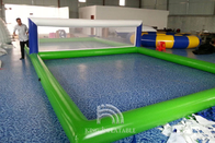 Juegos inflables de la playa de voleibol de los adultos inflables de la corte para el juego los 33x16.4x5ft de la piscina