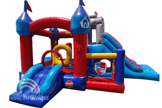 Castillos de salto de la gorila del castillo de la casa animosa inflable de los niños con la diapositiva