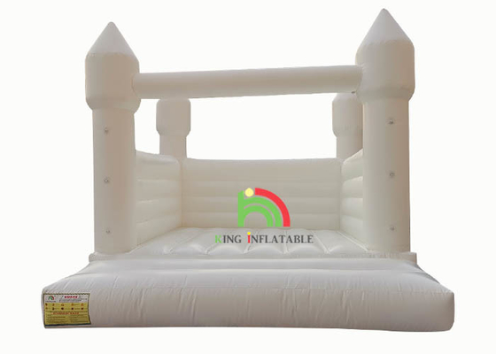 Cama de salto blanca inflable del castillo el 13ft*11.5ft*10ft Jumper Bouncy Castle Wedding Decorations de la gorila para el partido