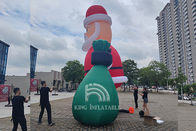 Modelo de saludo soplado aire al aire libre inflable gigante For Christmas/partido/Navidad de las decoraciones de la Navidad de Santa Claus los 26Ft