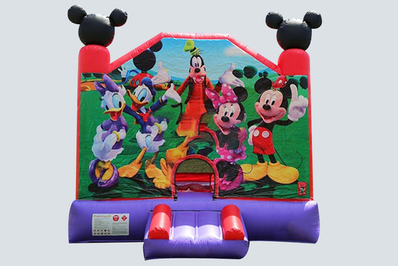 Anuncio publicitario de salto inflable del tema del trampolín de la gorila del partido de casa del castillo de la gorila para los niños