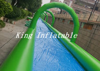 Diapositiva/tobogán acuático inflables gigantes al aire libre del resbalón N del PVC la diapositiva de la ciudad de la ciudad el 100m para los adultos