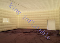 Gaint White Stitching Structure Inflatable Cube Tent For Event / Wedding