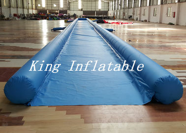 Diapositiva inflable grande del resbalón N de la ciudad azul comercial con el solo artículo del carril los 50m de largo