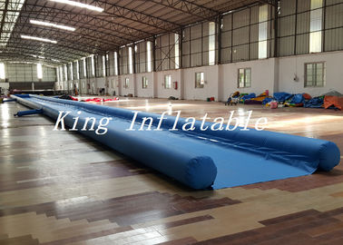 Diapositiva inflable grande del resbalón N de la ciudad azul comercial con el solo artículo del carril los 50m de largo