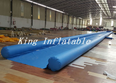 Diapositiva inflable grande del resbalón N de la ciudad azul comercial con el solo artículo del carril los 50m de largo