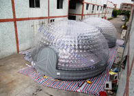 tienda inflable transparente combinada de la bóveda del diámetro de los 8m para el partido/la exposición