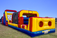 Curso inflable del Wipeout de los alquileres inflables de la carrera de obstáculos de la diversión para los adultos