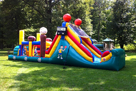 Curso inflable del Wipeout de los alquileres inflables de la carrera de obstáculos de la diversión para los adultos