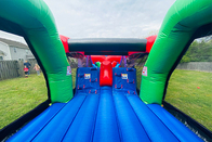 Carrera de obstáculos inflable al aire libre grande de 40 del pie de las carreras de obstáculos 5k niños de los adultos para el alquiler