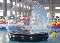 Tienda transparente de la burbuja de la bóveda de la nieve del globo de la decoración inflable de la Navidad con el ventilador