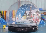 Tienda transparente de la burbuja de la bóveda de la nieve del globo de la decoración inflable de la Navidad con el ventilador