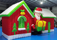 La Navidad inflable adorna el castillo comercial de Inflatables animoso para los niños