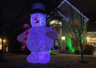 Muñeco de nieve inflable de 20 pies, decoración de Navidad, inflables de patio, muñeco de nieve de Navidad en movimiento