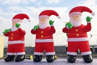 La decoración navideña gigante inflable de Papá Noel yarda explota los inflables de Papá Noel