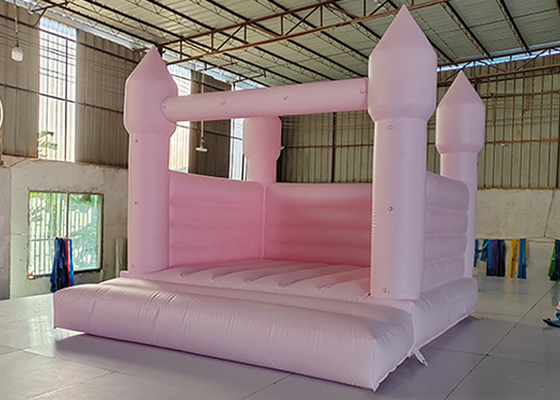 Castillo hinchable rosa para adultos y niños, castillos que rebotan para fiestas de bodas