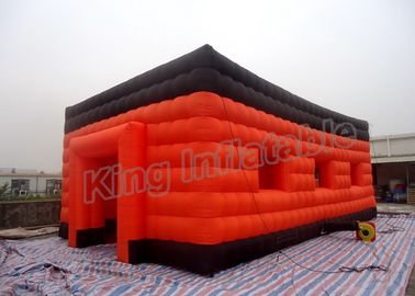 Tienda inflable flotante del acontecimiento de la casa del partido inflable del CE con diseño anaranjado de las capas dobles del color