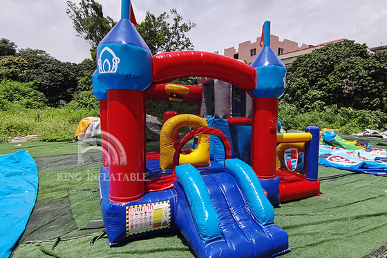 Gorila animosa inflable del castillo de la fiesta de cumpleaños de los niños de la doble cara de la casa de la despedida combinada