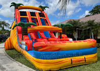 Tobogán acuático inflable del patio trasero adulto grande comercial al aire libre del alquiler con la piscina