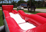 Niños inflables de los toboganes acuáticos del alquiler que saltan los toboganes acuáticos inflables grandes rojos del PVC de la despedida
