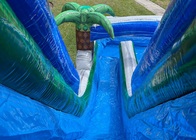 Tobogán acuático doble gigante inflable del PVC del juego al aire libre de los toboganes acuáticos del niño grande inflable