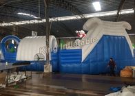 Equipo inflable grande divertido blanco modificado para requisitos particulares del parque del agua para los niños/los adultos