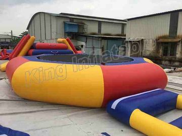 el agua inflable enorme de la lona del PVC de 0.9m m parquea el diámetro de los 40m con color rojo/azul