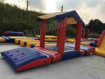 el agua inflable enorme de la lona del PVC de 0.9m m parquea el diámetro de los 40m con color rojo/azul
