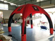 Tienda inflable sellada aire al aire libre rojo de la araña de la publicidad con PVC Tarpauline de 0.65m m
