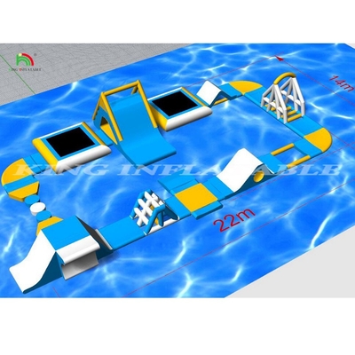 Juegos de parque acuático inflables Equipo de juegos de agua locos