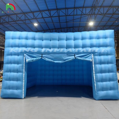 Iluminación LED de color personalizable Tenda de club nocturno móvil Azul Tenta de cubo inflable Tenta de fiesta Tenta para eventos