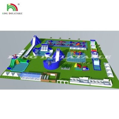 Comercial Floating Inflatable Water 30x40 Meter Inflatable Wate Park toboganes para el juego de verano en el interior