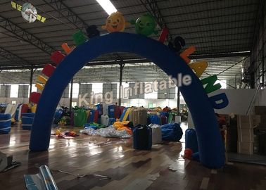 Arcos inflables durables azules de encargo de Oxford para el acontecimiento o la entrada de los juegos