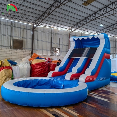 Salto de trineo de agua inflable comercial Casa de salto Castillo Piscina de trineo de agua