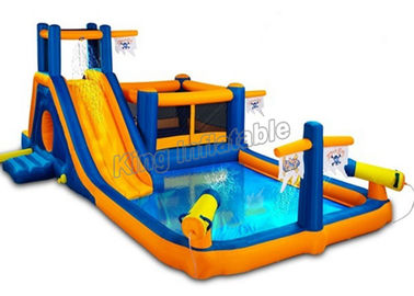 Parque temático inflable al aire libre de encargo del pirata del espray del tobogán acuático del PVC para los niños