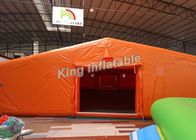 Tiendas inflables gigantes anaranjadas del PVC 8*6 M de la aduana para el acontecimiento o Warehouse