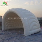 Tienda de aire libre exterior con cúpula de césped transparente para acampar inflada Luna Bubble para eventos