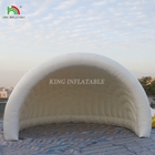 Tienda de aire libre exterior con cúpula de césped transparente para acampar inflada Luna Bubble para eventos