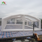 Tenda de cúpula de PVC grande y transparente a medida Airtight portátil con cubierta de tienda de piscina inflable Casa burbuja