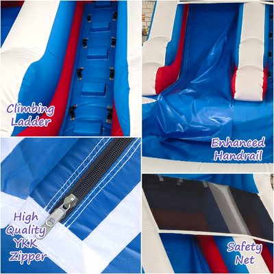 Ventas directas de fábrica tobogán de agua inflable con piscina tobogán de agua inflable para adultos y niños