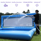 33FT Corte de voleibol inflable Piscina Blue Beach Water Volleyball Net Campo con bomba de aire para el juego de deportes al aire libre