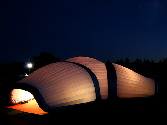 Tienda de campamento de aire libre inflable con banda de luz LED