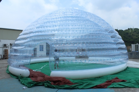 Tenda de fiesta a medida impermeable transparente Lgloo Tendas de cúpula inflable para la venta