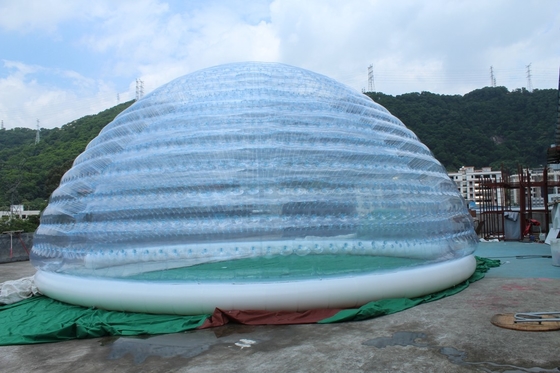 Tenda de fiesta a medida impermeable transparente Lgloo Tendas de cúpula inflable para la venta