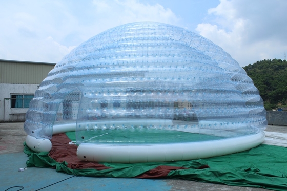 Tenda de fiesta a medida impermeable transparente Lgloo Tendas de cúpula inflable para la venta