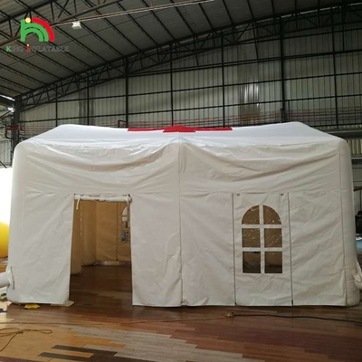 Blanco Gran Exterior Inflable Fiesta de bodas Luz LED Acampada Inflable Tienda de eventos al aire libre