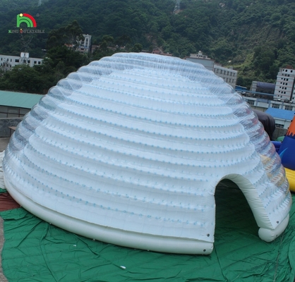 Gran carpa de cúpula inflable Igloo portátil al aire libre para fiestas, bodas, campamentos Uso comercial