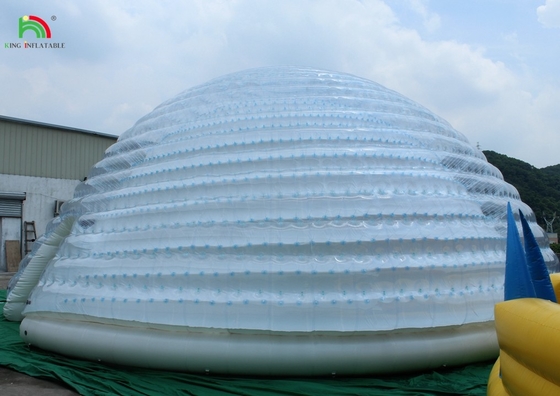 Gran carpa de cúpula inflable Igloo portátil al aire libre para fiestas, bodas, campamentos Uso comercial