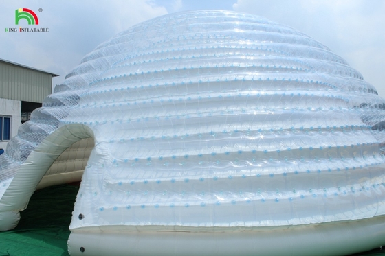 Gran carpa de cúpula inflable Igloo portátil al aire libre para fiestas, bodas, campamentos Uso comercial